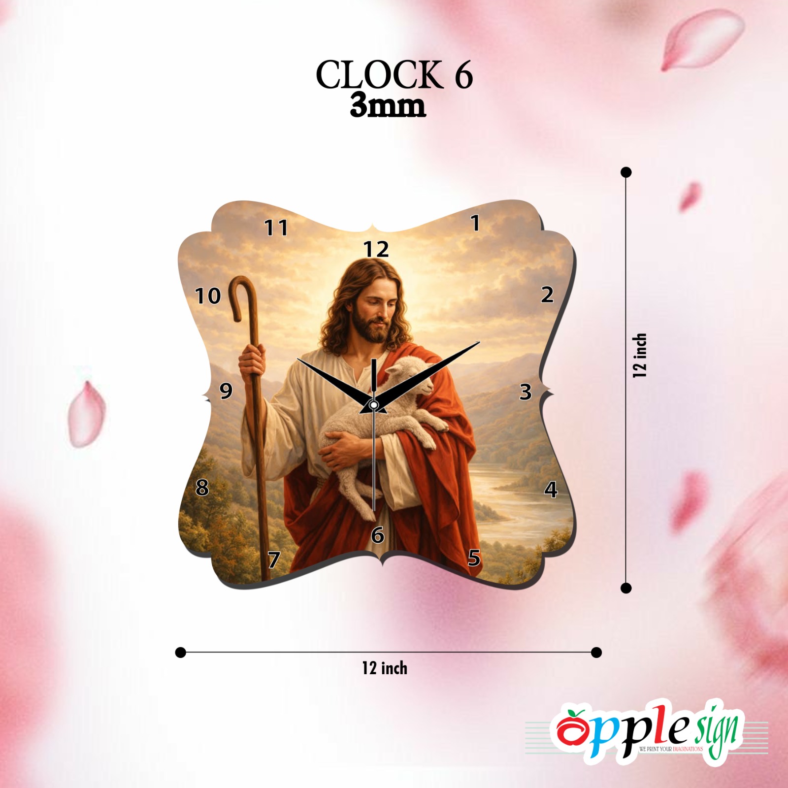 Jesus Religious Clock